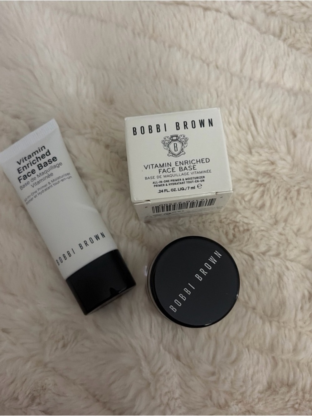 Bobbi Brown Vitamin Enriched Face Base NIB 0.24 oz / 7 ml  + .5 Fl 15 ml